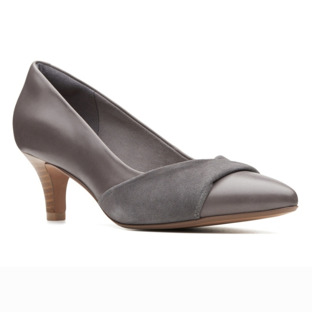 Clarks NEW Linvale Vena Modern Classic Feminine Pointy Toe Comfort Pumps 8M
